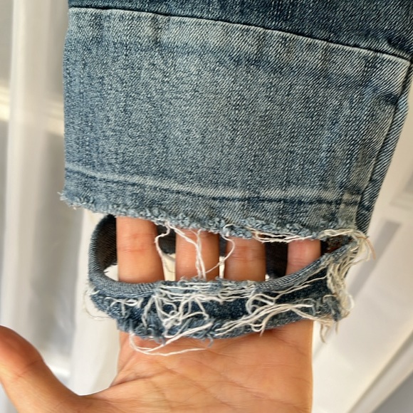 Free People Jax Patched Skinny Jeans Size 26 - Picture 12 of 12